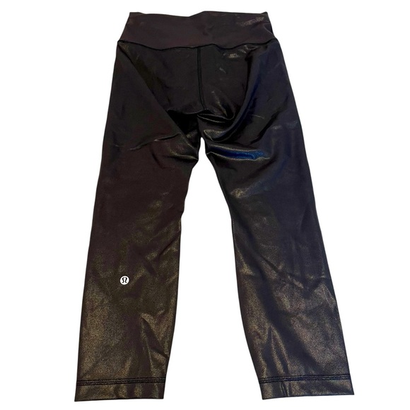 Lululemon Wunder Train High Rise Foil Workout Leggings Tights size 8 28” NWOT - Picture 1 of 9